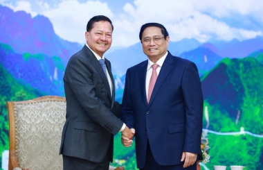 Thủ tướng Chính phủ Phạm Minh Chính tiếp Phó Thủ tướng Campuchia Neth Savoeun